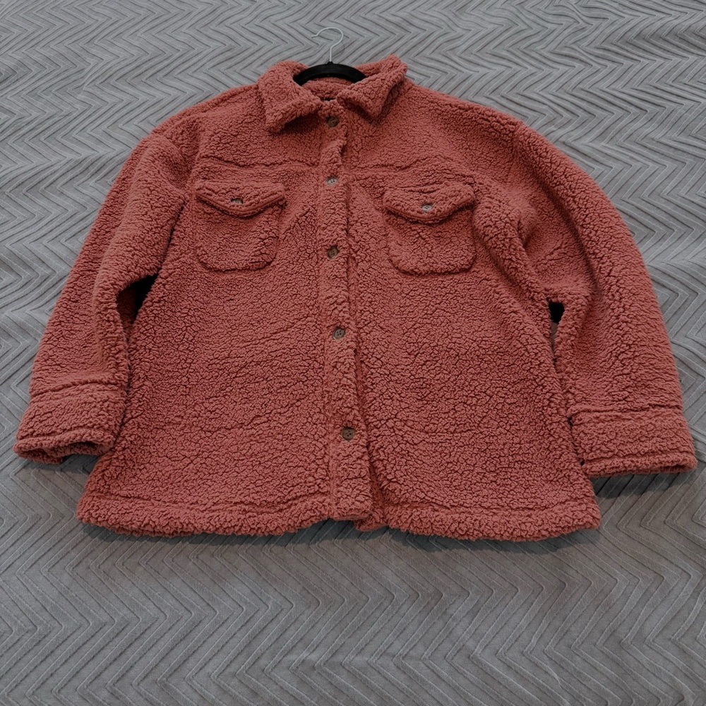 32 Degrees Heat Teddy Jacket - Terracotta